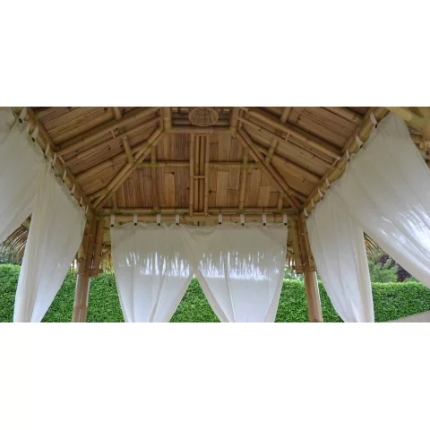 Rideau pour gazebo - Rideaux pour gazebo en bambou - Accessoire pour le jardin 2