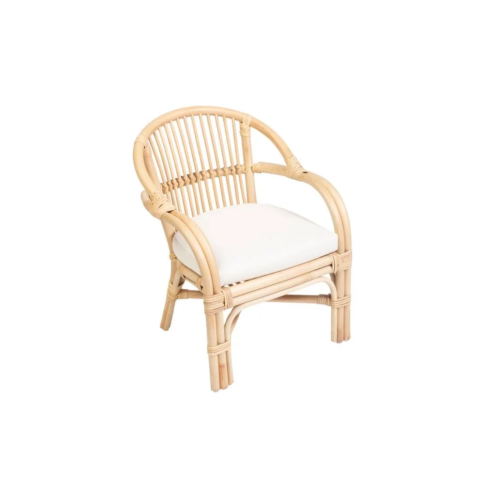 Chaise d'enfant fleur en rotin de Childhome