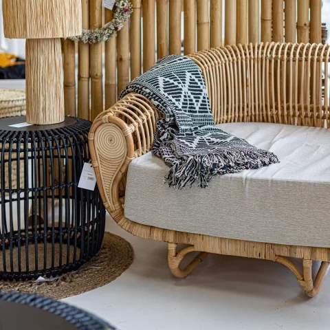 Fauteuil extérieur rotin - fauteuil design en rotin - pièce unique