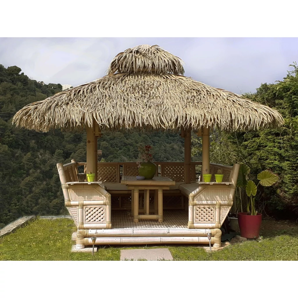 Gazebo en bambou - paillote bambou