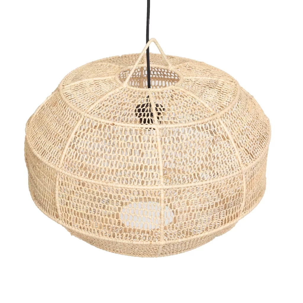 Suspension ovale en fibre naturelle tressée Suspension ovale en fibre naturelle tressée