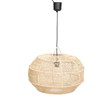Luminaire bohème en raphia