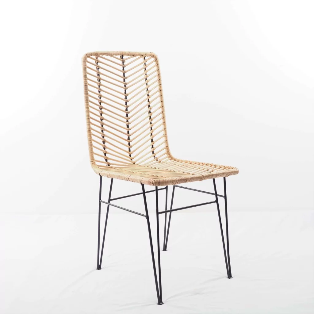 ATO - Chaise en rotin et métal design - HYDILE, la marque de déco naturelle ATO - Chaise en rotin et métal design - HYDILE, la marque de déco naturelle