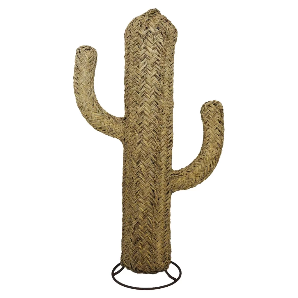 Cactus déco - cactus en jonc - cactus à poser déco - cactus en doum
