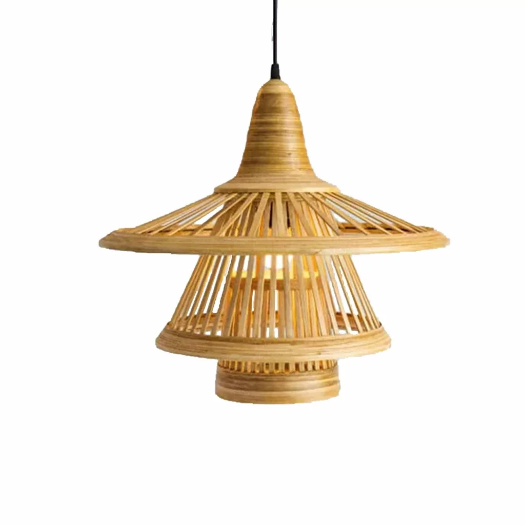 Suspension en bambou naturel design