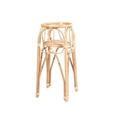 Jardinière en rotin sur pieds