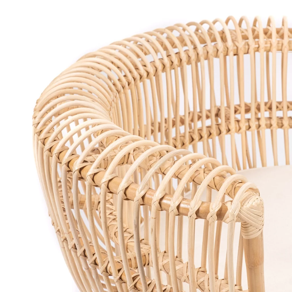 HAVANA - Fauteuil en rotin avec coussin