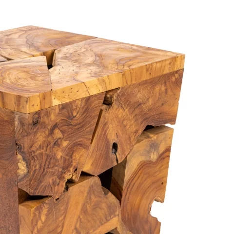 Cube en bois - objet déco bois - table basse bois -  décoration bois - bois flotté - rond bois