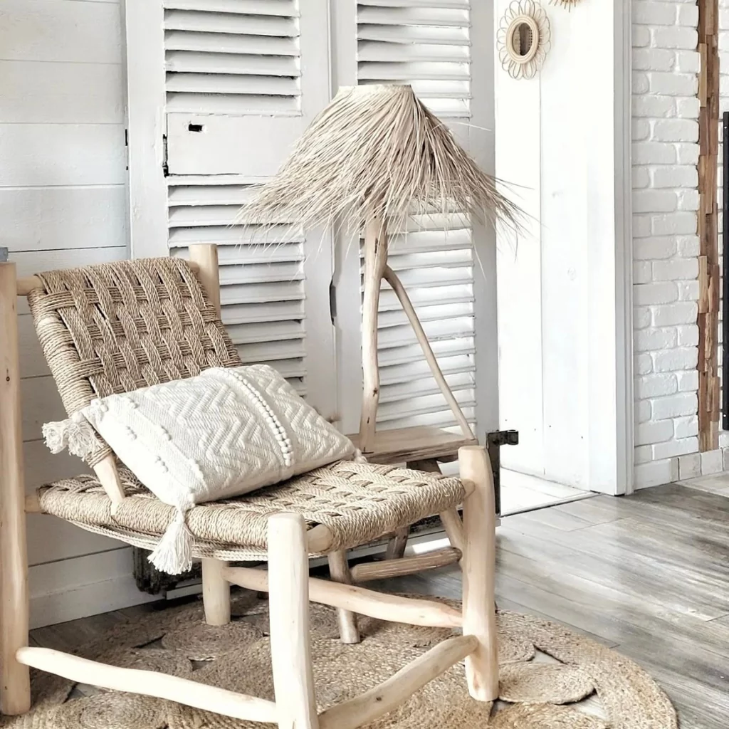 fauteuil salon - fauteuil naturel - fauteuil vintage