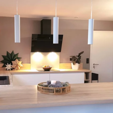 Plateau rond en bambou - plateau rond en bambou tressé - accessoire de cuisine bambou - plateau bambou - plateau rond cuisine