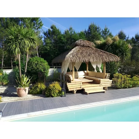 Grande paillote en bambou