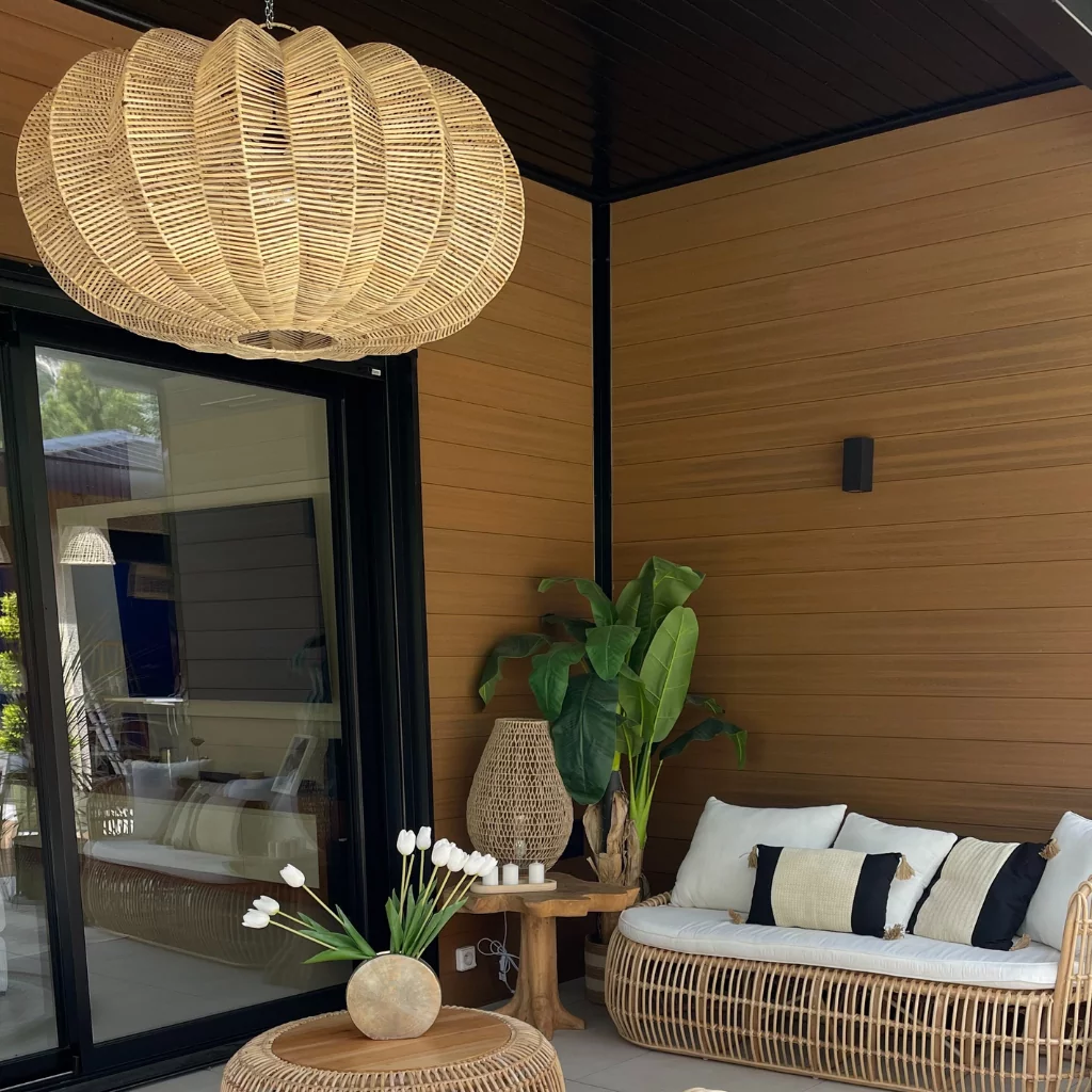 Fruit - Suspension XXL en rotin naturel