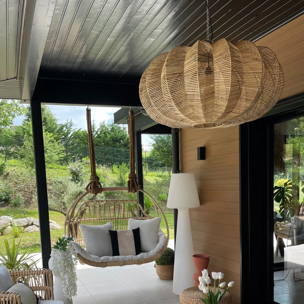 Fruit - Suspension XXL en rotin naturel