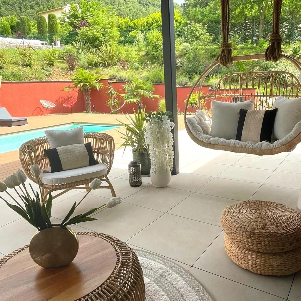 HAVANA - Fauteuil en rotin avec coussin