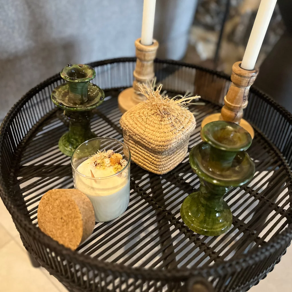 Bougeoir vert de Tamegroute