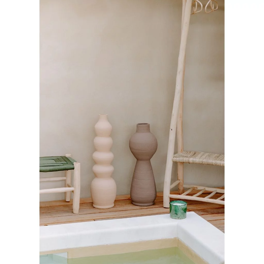 poterie en terre cuite coloré - poterie marocaine - poterie xxl - poterie déco - vase