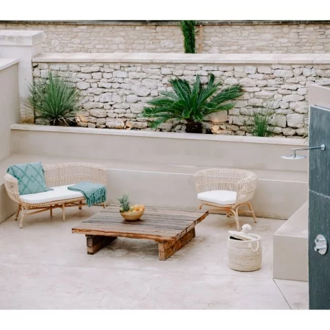 HAVANA - Fauteuil en rotin avec coussin