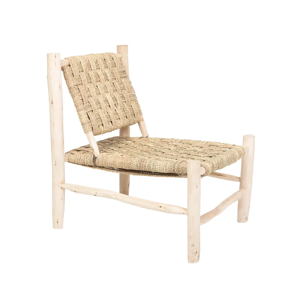 Unbekannt Extérieur Double Fauteuil Jardin Bois Chaise Eucalyptus