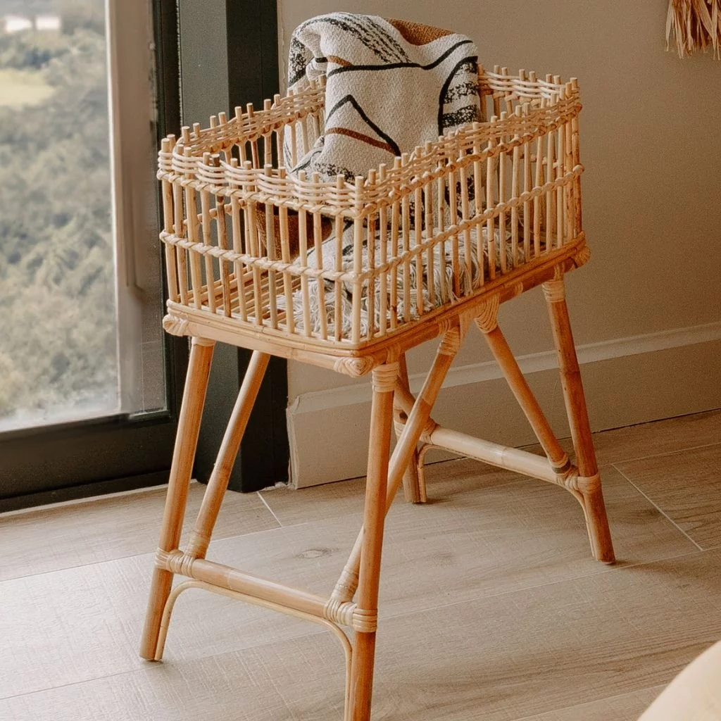 porte revue - jardinière rectangulaire - jardiniere rotin - présentoir déco - rangement livre - rangement magazine