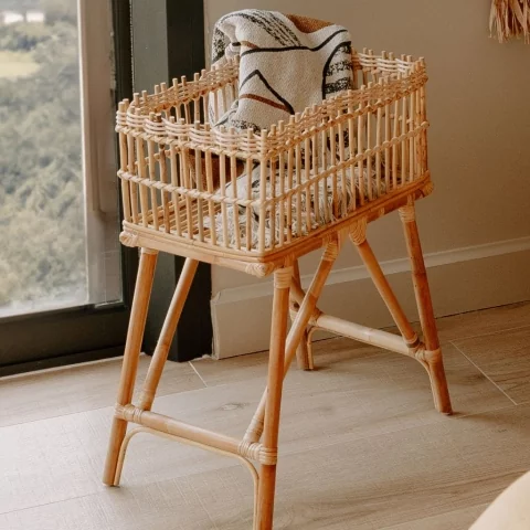 porte revue - jardinière rectangulaire - jardiniere rotin - présentoir déco - rangement livre - rangement magazine