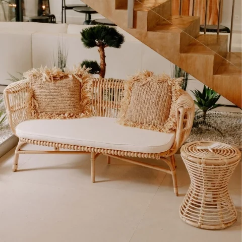 table d'appoint en rotin table d'appoint en rotin