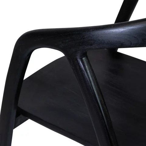 zoom chaise en bois de teck noir