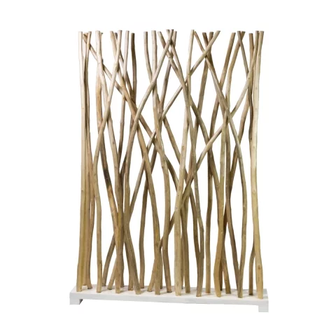 Paravent en teck blanchis...