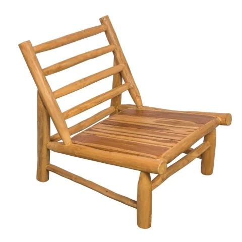 YAGO - Fauteuil extérieur en teck avec coussins outdoor