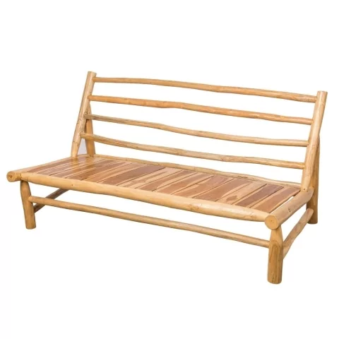 YAGO - banquette en teck avec coussins déperlants YAGO - banquette en teck avec coussins déperlants