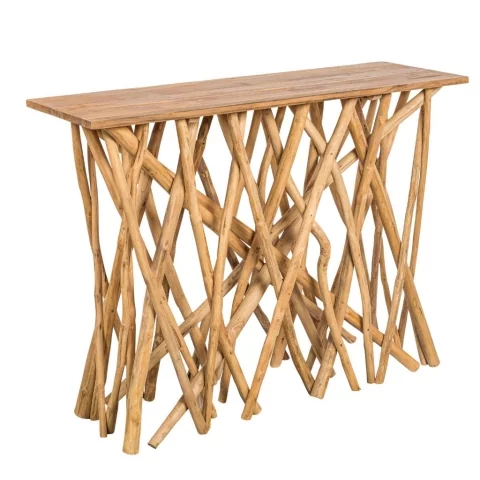 Enora - Console en branches de teck