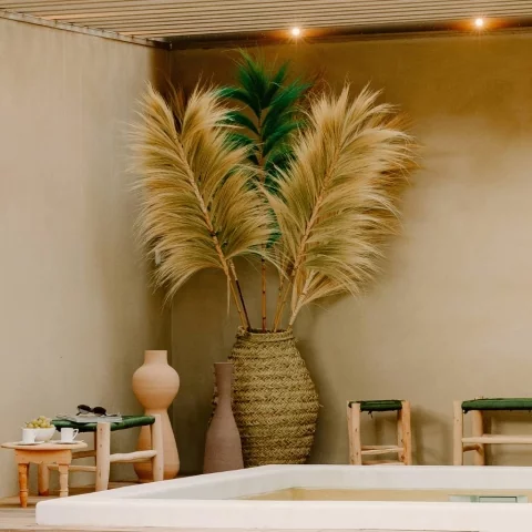 RAYUNG - Feuille naturelle jaune - Décoration XXL 2