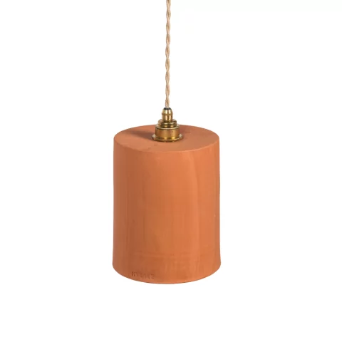 colette - suspension en terre cuite ocre
