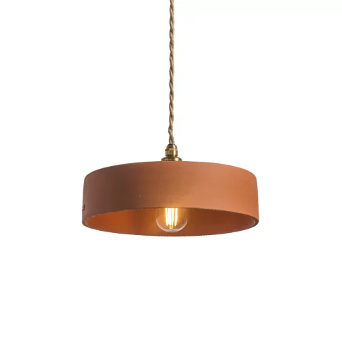 Michele s - suspension en terre cuite ocre