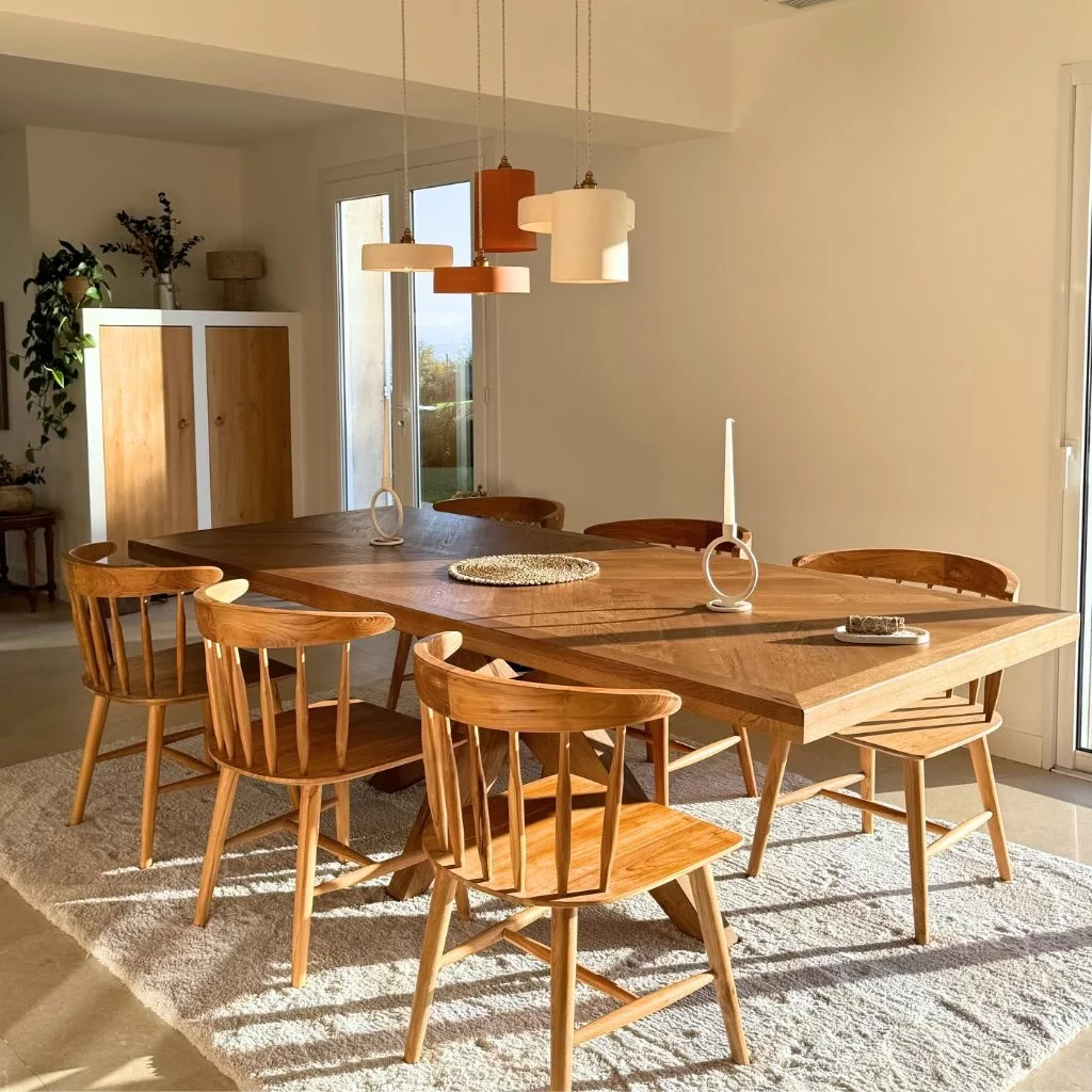 Michele s - luminaire en terre cuite ocre