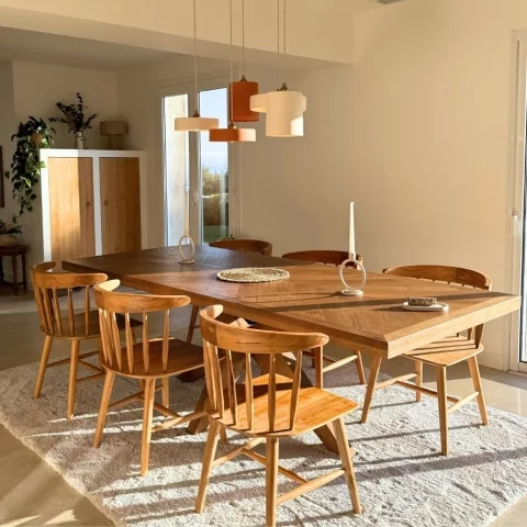 Michele s - luminaire en terre cuite ocre