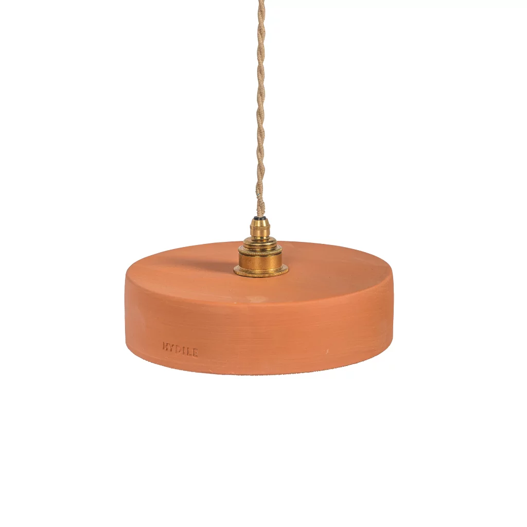 Michele s - luminaire en terre cuite ocre Made in France
