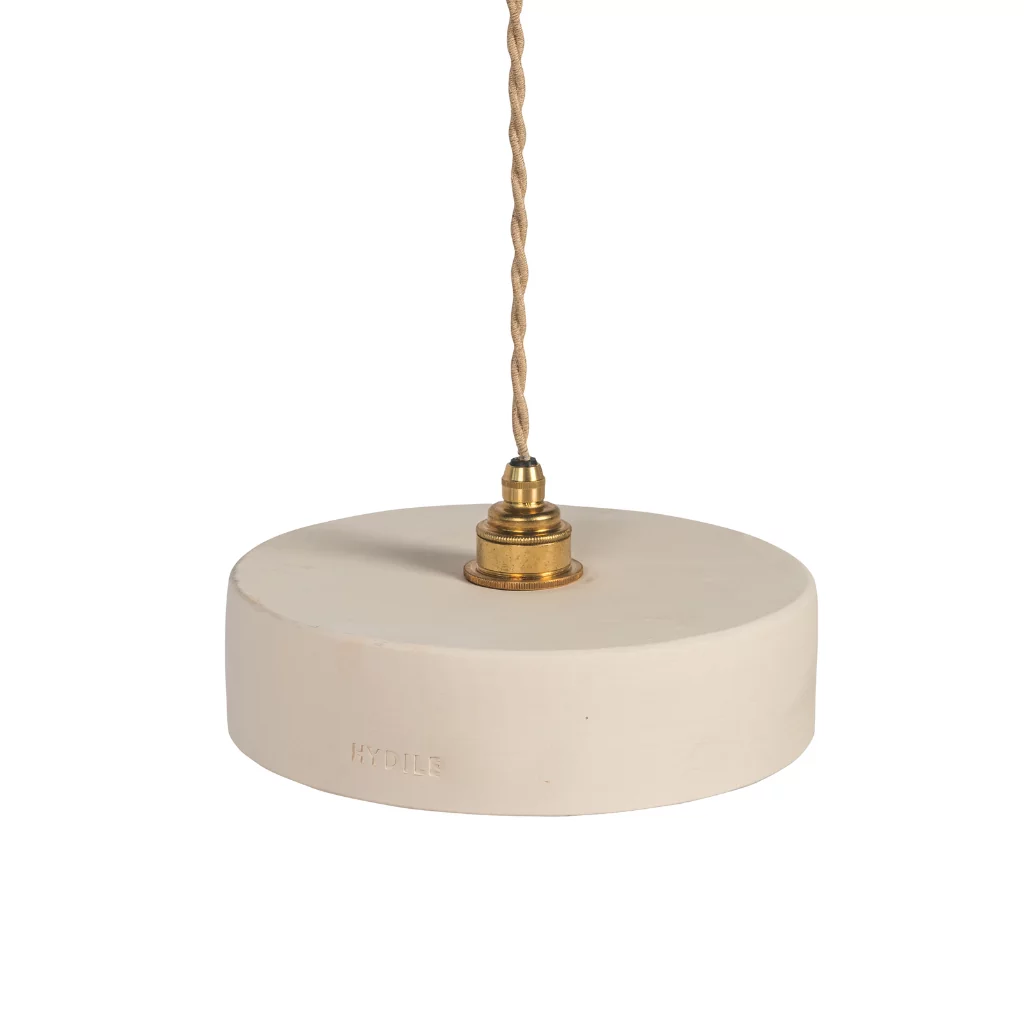 Michele S - suspension en terre cuite blanche