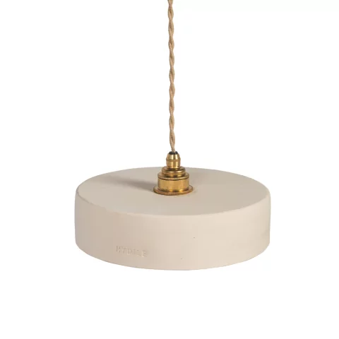 Michele S - suspension en terre cuite blanche