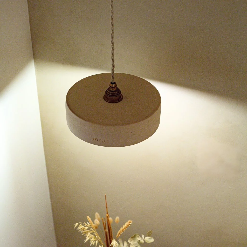 Michele S - suspension en terre cuite blanche Made in France