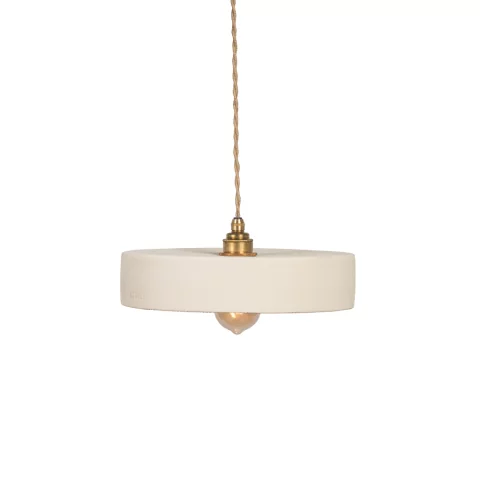 Michele S - luminaire en terre cuite blanche Made in France
