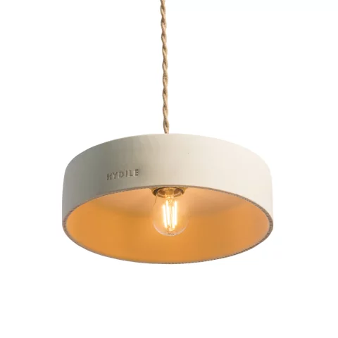 Michele M - suspension en terre cuite blanche