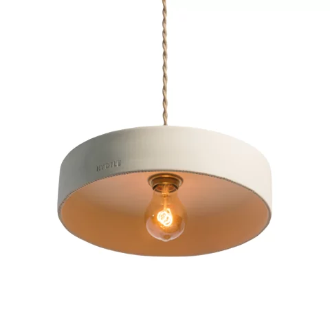 Michele M - suspension en terre cuite blanche