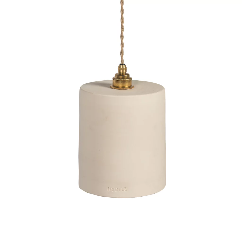 colette - suspension en terre cuite blanche