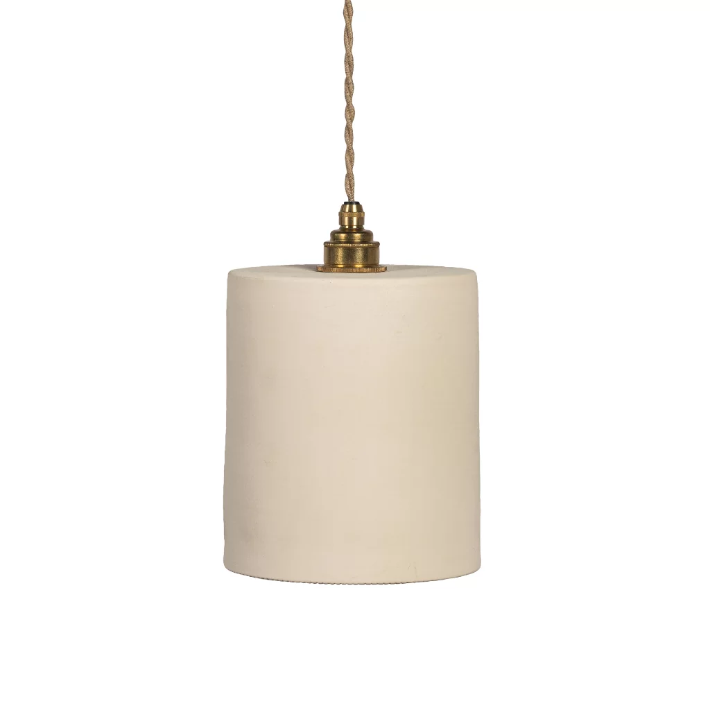 colette - suspension en terre cuite blanche