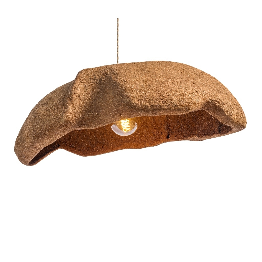 Oslo L - Suspension en sciure de bois de teck