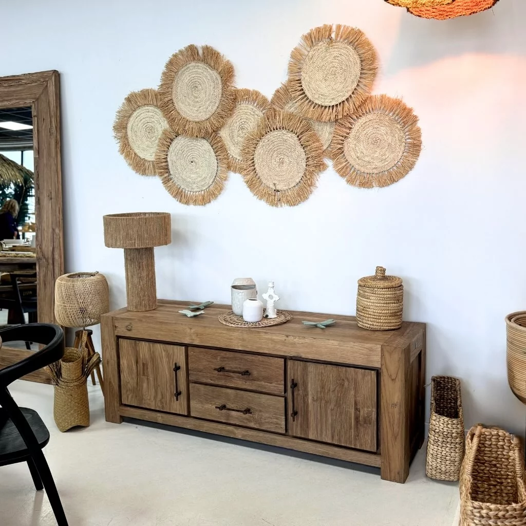 ACHILLE - Meuble TV en teck recyclé