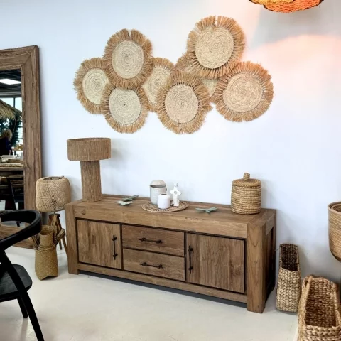 ACHILLE - Meuble TV en teck recyclé