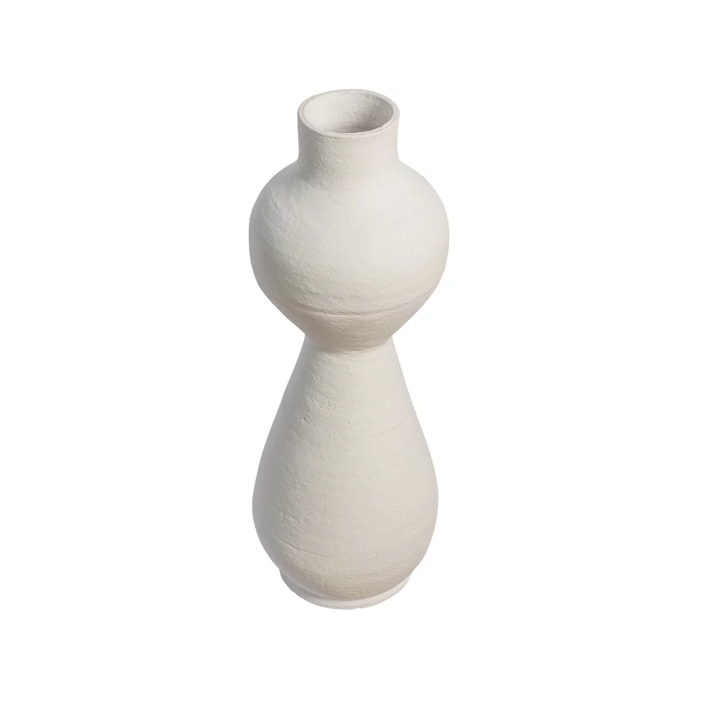 Poterie ZAGORA XXL en terre cuite - M - blanche