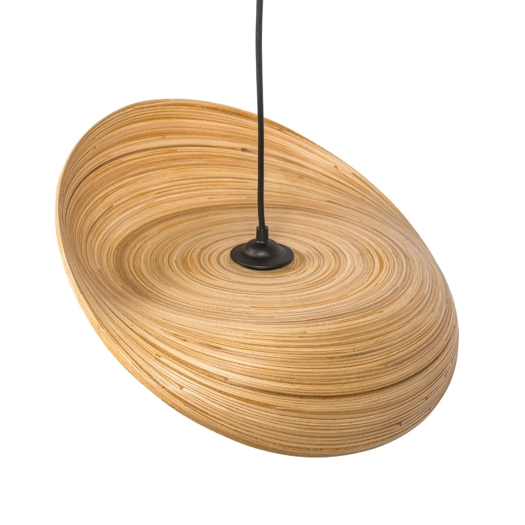 Luminaire ethnique - lampe de salon - lampe de cuisine - lustre en bambou naturel - decoration bambou
