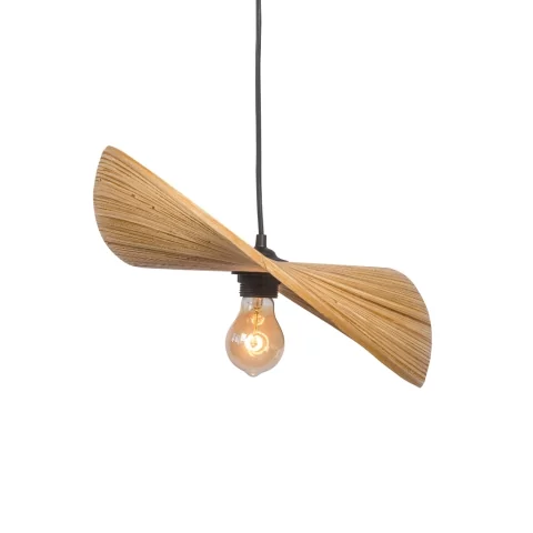 Luminaire en bambou - lampe à suspendre design - lustre bambou - lampe naturel